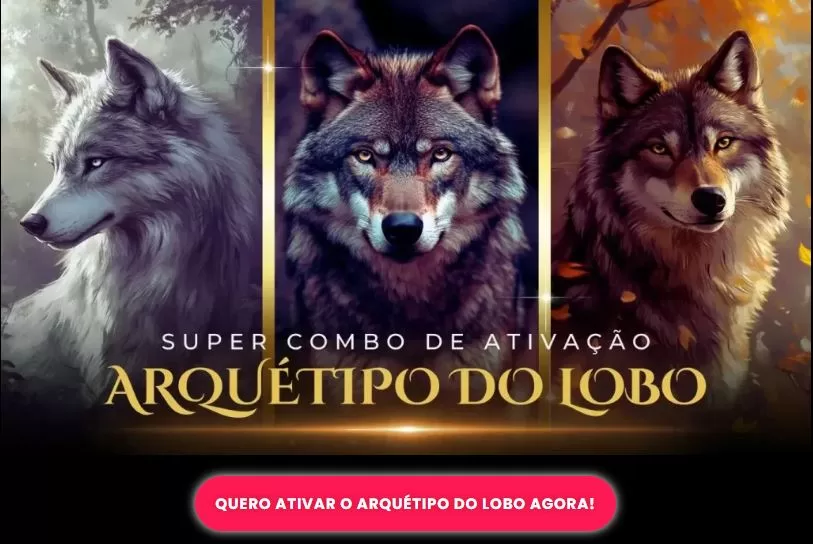 imagens de vários lobos mostrando como ativar o arquétipo do lobo.