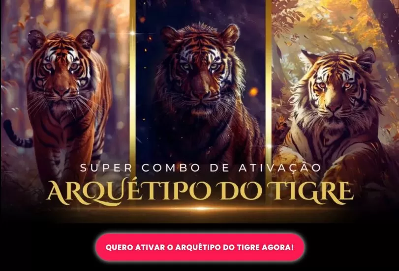 imagem com vários tigres representando como ativar o arquétipo do tigre.