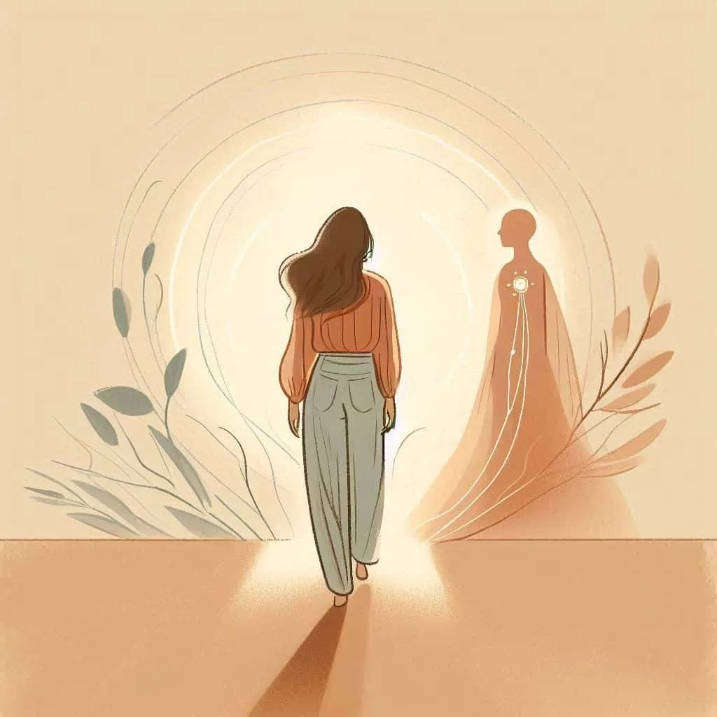 Ilustração suave sobre o que é Constelação Familiar, simbolizando uma jornada de cura, apoio terapêutico e transformação emocional.