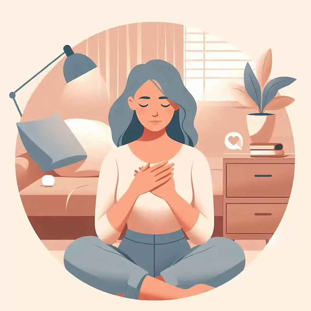 Ilustração representando alívio emocional e clareza após uma sessão de constelação familiar online.