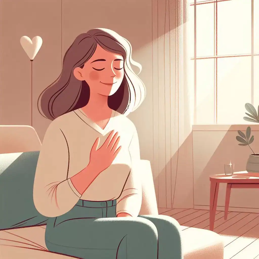 Ilustração representando sensação de clareza e acolhimento após a constelação familiar online.